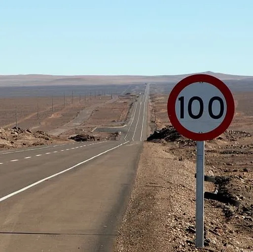 Medición de velocidad en ruta