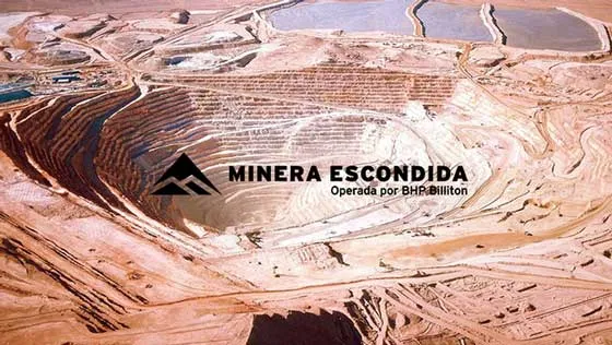 Vehículo en faena de Minera Escondida